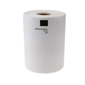 Rollo bobina de 200 etiquetas adhesivas compatibles con Brother DK-11241 DK-1241 102x152mm
