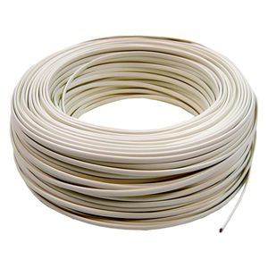 Bobina Cable Telefónico Flexible 4-Hilos Marfil (100m)