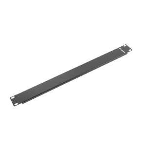 Panel ciego de 1U para armario rack 19" Tapa negra Lanberg AK-1401-B