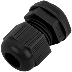 Prensaestopas de poliamida PG11 negro