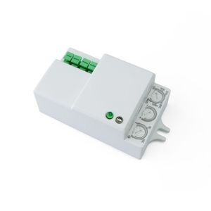 Detector de movimientos compacto mini con control de tiempo luz y distancia