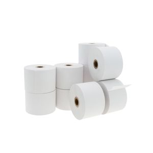 Rollo bobina de papel térmico para impresora TPV y caja registradora 38x52mm 10 unidades