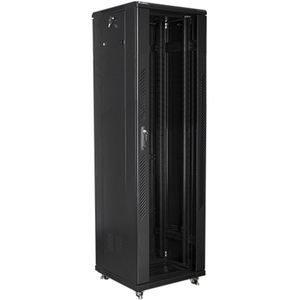 Armario Rack 19" de pie 42U F600 600x600x2047mm negro Lanberg