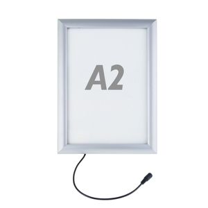 Marco cuadro iluminado por LED A2 454x630mm para cartel anuncio letrero