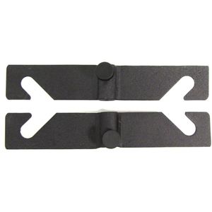 Soporte para 2 enrolladores de estudio fotográfico con fijación a espita