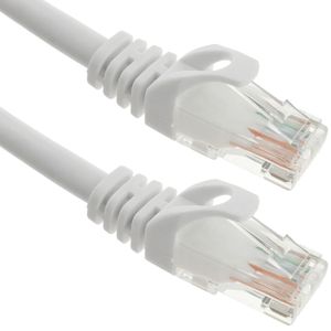 Cable de red ethernet Cat. 6a UTP de 0,5 m de color blanco