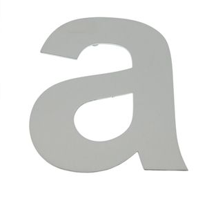 Letra A en acero inoxidable de 150mm para rotulación