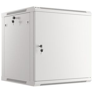 Armario Rack mural 19" 12U F600 600x600x645mm pared desmontado DIY blanco Lanberg