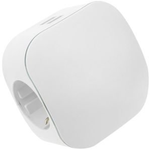 Multiplicador de clavija enchufe schuko triple de color blanco con cargador USB 5VDC