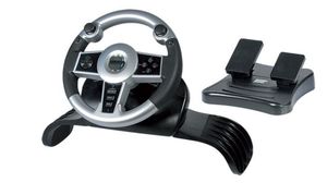 Volante Wireless para PS2/Xbox/GameCube Negro/Gris