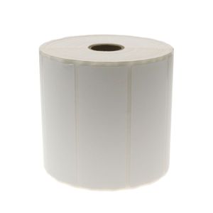 Rollo bobina de 1600 etiquetas adhesivas para impresora transferencia térmica 101.6x38.1mm