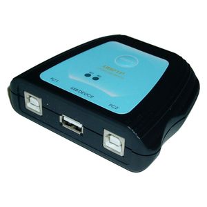 Conmutador USB manual de 2 ordenadores a 1 puerto USB