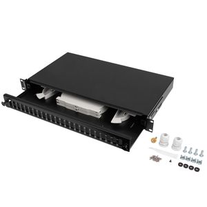 Patch panel para rack 19" 1U 24 SC duplex o LC quad