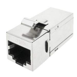Conector keystone RJ45 hembra a RJ45 hembra Cat.6 FTP compacto metálico