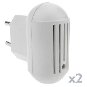 Ahuyentador universal de mosquitos tipo enchufe Kit de 2 unidades