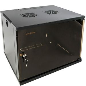 Armario rack 19" mural de 9U negro SOHOrack 540x450x448 mm
