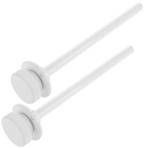 Seguro para persiana de 14 cm en color blanco