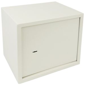 Caja fuerte de seguridad de acero y con llaves 38 x 30 x 30 cm beige