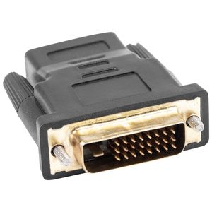 Adaptador de Lanberg HDMI hembra a DVI-D macho 24+1 dual link negro