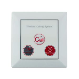 Pulsador emisor transmisor para sistema de llamada inalámbrico de pared 500m 3 teclas