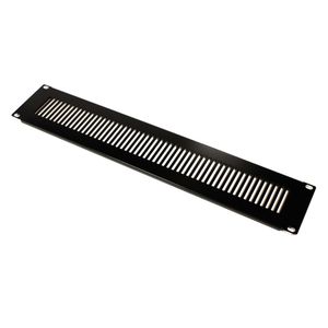 Panel de rejilla de 2U para armario rack 19" Tapa de ventilación negra