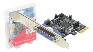 Tarjeta controladora Longshine PCI-E 2 puertos serie RS-232 y 1 puerto paralelo con opcion de bajo perfil