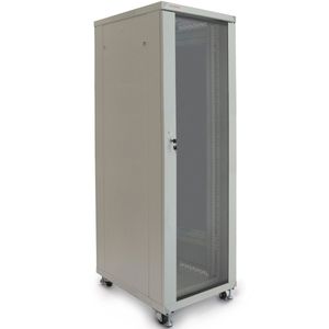 Armario rack 19" de pie 33U 600x800x1600mm blanco MobiRack de RackMatic