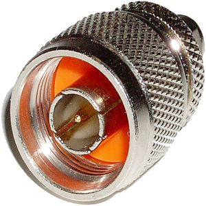 Adaptador coaxial RF de conector N macho a rSMA macho