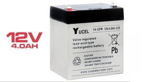 Batería Yucel Y4-12 plomo-ácido 12V 4Ah