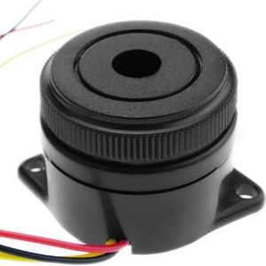 Zumbador piezo cerámico con sonido contínuo o intermitente 12VDC