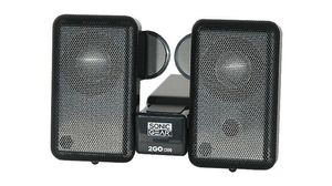 Altavoces portátiles 2.0 para Ipod, MP3 y PSP de 2W RMS
