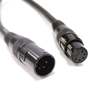 Cable DMX DMX512 XLR 5pin macho a XLR 5pin hembra 50m