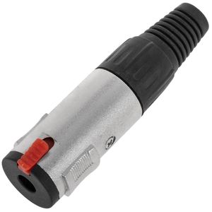 Conector jack 6.3mm hembra mono metal