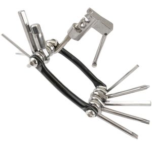 Herramienta multiusos bicicleta con llave hexagonal destornillador y remachadora de cadena