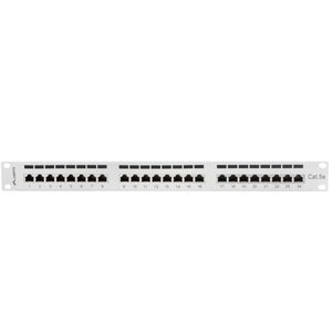 Patch panel 19" blanco de 24 RJ45 CAT.5E FTP 1U Lanberg PPS5-1024-S
