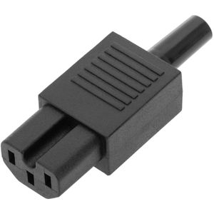 Clavija IEC-60320 C15. Enchufe hembra recto