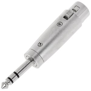 Adaptador de audio XLR de 3 pines macho a jack 6.3mm macho