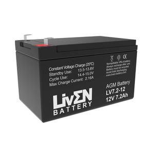 Batería AGM de 12V y 7Ah LiVEN