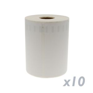 Rollo bobina de 220 etiquetas adhesivas compatibles con Dymo 4XL y Dymo 1744907 104x159mm 10-pack