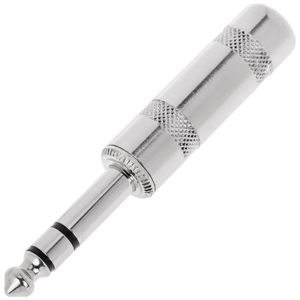 Conector jack 6.3mm macho estéreo TRS metal HQ