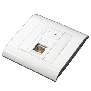 Caja de pared o canaleta de 80x80 con 1 RJ45 FTP Cat.5e 568B