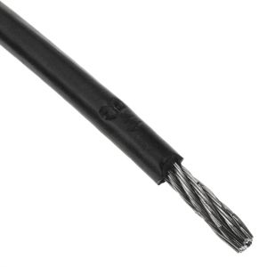 Cable de acero inoxidable de 3 mm. Bobina de 10 m. Recubierto de plástico negro
