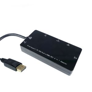 Adaptador de DisplayPort a VGA audio HDMI DVI negro