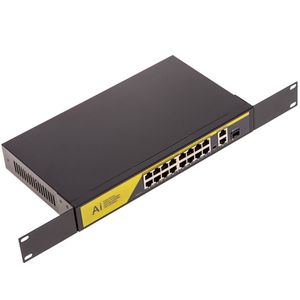 POE-Switch IEEE802.3af RACK19 (16 puertos UTP + 2 Gigabit + 1 SFP)