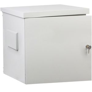 Armario rack 19" para exterior IP55 de 6U blanco SOHORack GO 600x600x420 mm