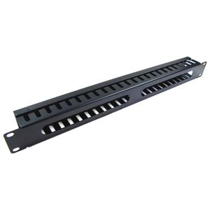 Panel guíacables para armario rack 19" 1U para gestión de cables 45mm