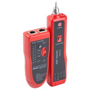 Comprobador de cables de red con rastreador de pares Lanberg NT-0501 para RJ45 RJ12 RJ11 y coaxial