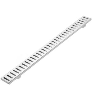 Canaleta de desagüe 80x7.5cm con rejilla en acero inoxidable mate