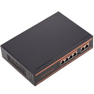 Switch PoE 10/100Mbps IEEE802.3af/at con 2 puertos UTP y 4 puertos PoE