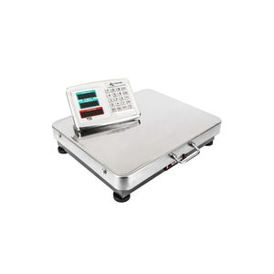 Balanza industrial de plataforma 52x42 cm. Báscula portátil de acero inoxidable 300 Kg